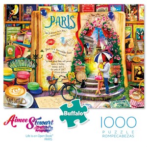 Buffalo Games (11743) - Aimee Stewart: "Life is an Open Book: Paris" - 1000 pieces puzzle