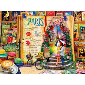 Buffalo Games (11743) - Aimee Stewart: "Life is an Open Book: Paris" - 1000 pieces puzzle