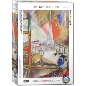 Eurographics (6000-0853) - Marc Chagall: "Paris Through the Window" - 1000 pieces puzzle