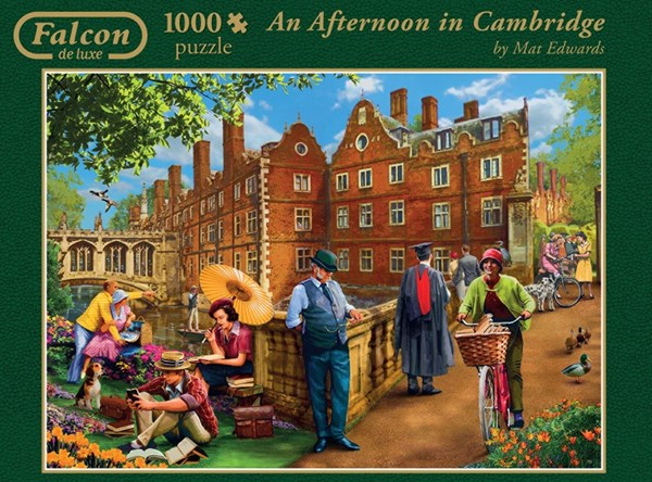 Falcon (11129) - "Afternoon in Cambridge" - 1000 pieces puzzle