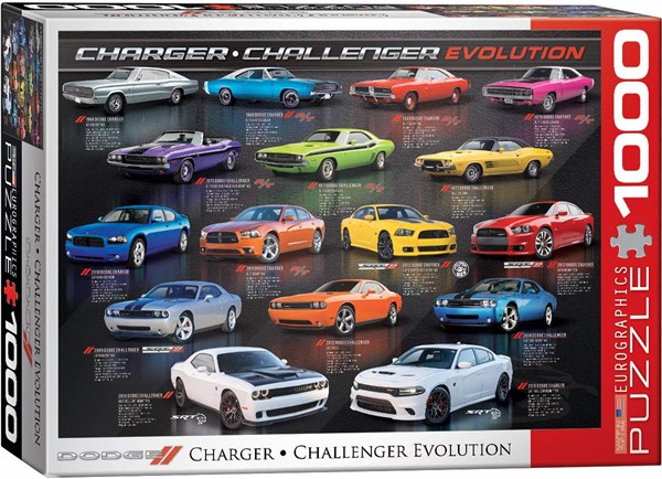 Eurographics (6000-0949) - "Dodge Charger Challenger Evolution" - 1000 pieces puzzle