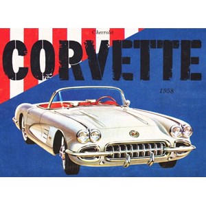 New York Puzzle Co (GM956) - "Corvette Convertible, General Motors" - 500 pieces puzzle