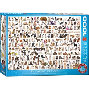 Eurographics (6000-0581) - "The World of Dogs" - 1000 pieces puzzle