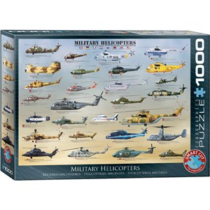 Eurographics (6000-0088) - "Military Helicopters" - 1000 pieces puzzle