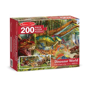 Melissa and Doug (8908) - "Dinosaur World" - 200 pieces puzzle