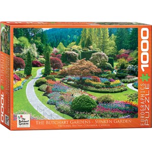 Eurographics (6000-0700) - "The Butchart Gardens Sunken Garden" - 1000 pieces puzzle