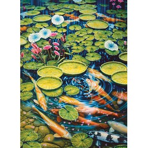 Cobble Hill (51782) - "Koi Pond" - 1000 pieces puzzle