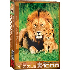 Eurographics (6000-1148) - "Lion and Baby" - 1000 pieces puzzle