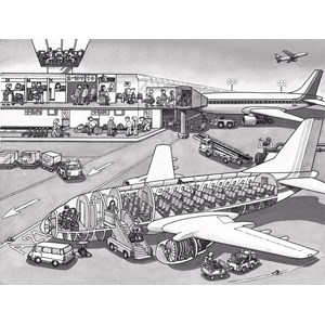 Ravensburger (06669) - "At the Airport" - 41 pieces puzzle