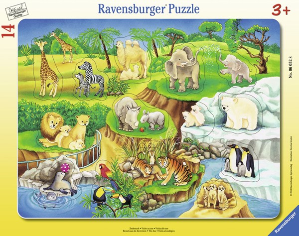 Ravensburger (06052) - "The Zoo" - 14 pieces puzzle