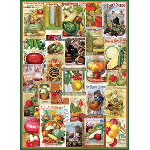 Eurographics (6000-0817) - "Vegetables Seed Catalogue Collection" - 1000 pieces puzzle