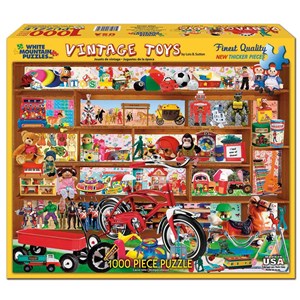 White Mountain (972PZ) - Lois B. Sutton: "Vintage Toys" - 1000 pieces puzzle