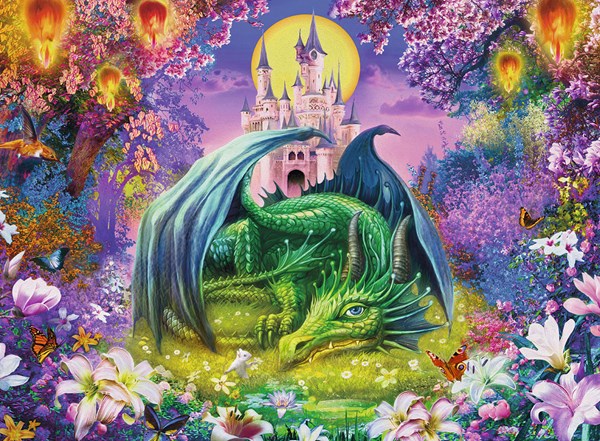 Ravensburger (12820) - Jan Patrik Krasny: "Castle Protector" - 200 pieces puzzle