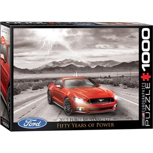 Eurographics (6000-0702) - "2015 Ford Mustang GT" - 1000 pieces puzzle
