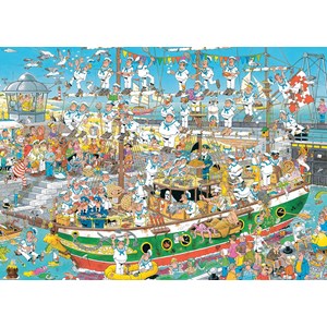 Jumbo (19014) - Jan van Haasteren: "Tall Ship Chaos" - 1000 pieces puzzle