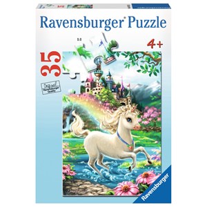 Ravensburger (08765) - Dona Gelsinger: "Unicorn Castle" - 35 pieces puzzle