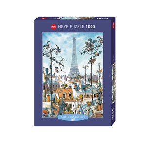 Heye (29358) - Jean-Jacques Loup: "Eiffel Tower" - 1000 pieces puzzle