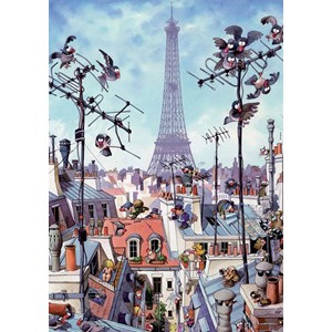 Heye (29358) - Jean-Jacques Loup: "Eiffel Tower" - 1000 pieces puzzle