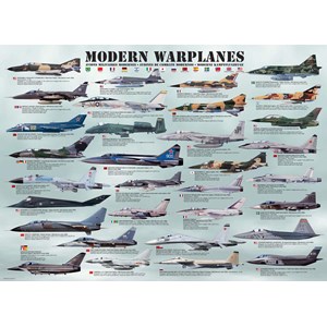 Eurographics (6000-0076) - "Modern Warplanes" - 1000 pieces puzzle