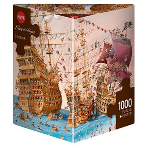 Heye (29570) - François Ruyer: "Pirate Ship" - 1000 pieces puzzle