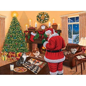 SunsOut (45865) - Higgins Bond: "Santa Solves the Puzzle" - 1000 pieces puzzle