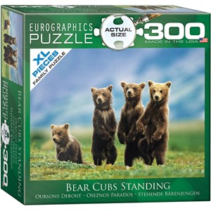 Eurographics (8300-0531) - "Bear Cubs Standing" - 300 pieces puzzle