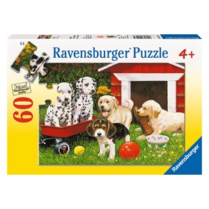 Ravensburger (09526) - "Puppy Party" - 60 pieces puzzle