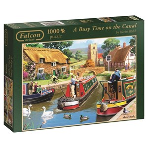 Falcon (11107) - Kevin Walsh: "Busy Time on the Canal" - 1000 pieces puzzle