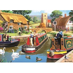 Falcon (11107) - Kevin Walsh: "Busy Time on the Canal" - 1000 pieces puzzle