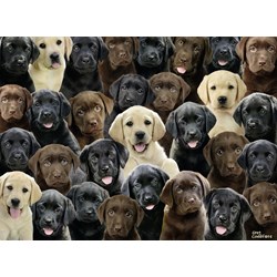 Ravensburger (10971) - Greg Cuddiford: "Labradors" - 100 pieces puzzle