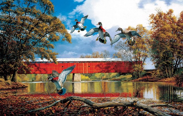 SunsOut (17829) - David A. Maass: "Eldin Bridge" - 550 pieces puzzle