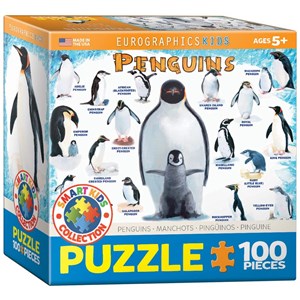 Eurographics (8100-0044) - "Penguins" - 100 pieces puzzle