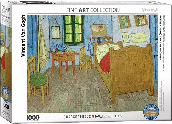 Eurographics (6000-0838) - Vincent van Gogh: "Bedroom in Arles" - 1000 pieces puzzle