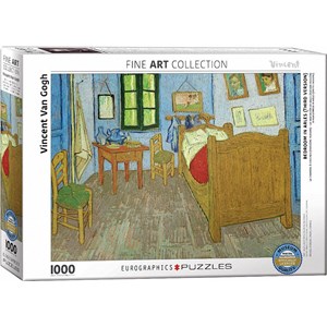 Eurographics (6000-0838) - Vincent van Gogh: "Bedroom in Arles" - 1000 pieces puzzle