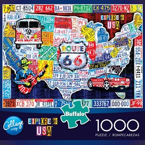 Buffalo Games (11661) - "Explore the USA" - 1000 pieces puzzle