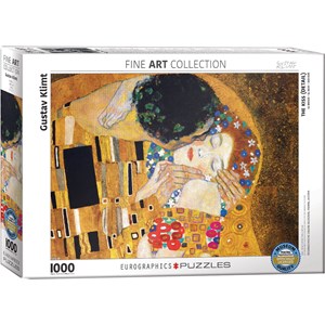 Eurographics (6000-0142) - Gustav Klimt: "The Kiss (Detail)" - 1000 pieces puzzle