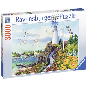 Ravensburger (17073) - Nancy Wernersbach: "Coastal Paradise" - 3000 pieces puzzle