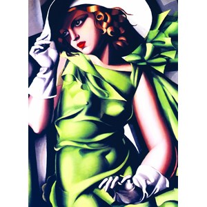 Eurographics (6000-1058) - Tamara de Lempicka: "Young Girl in Green" - 1000 pieces puzzle
