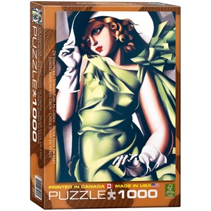 Eurographics (6000-1058) - Tamara de Lempicka: "Young Girl in Green" - 1000 pieces puzzle