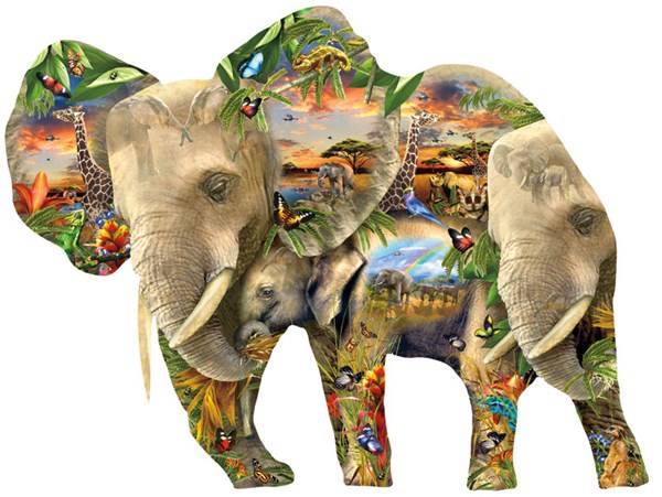 SunsOut (95436) - Lori Schory: "Ele-Phantastic" - 1000 pieces puzzle