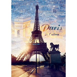 Trefl (103946) - "Paris at Dawn" - 1000 pieces puzzle