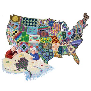 SunsOut (95992) - Joseph Burgess: "An American Quilt" - 600 pieces puzzle