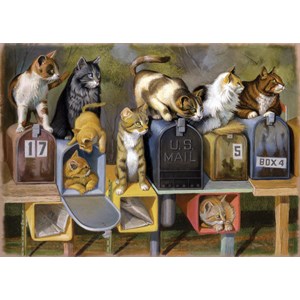 Ravensburger (13562) - Bryan Moon: "Cat's Got Mail" - 300 pieces puzzle