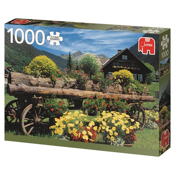 Jumbo (18335) - "Alpine Flowers" - 1000 pieces puzzle