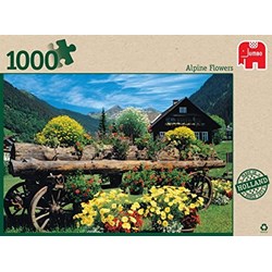 Jumbo (18335) - "Alpine Flowers" - 1000 pieces puzzle