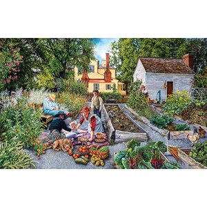 SunsOut (44389) - Susan Brabeau: "Garden Scene" - 1000 pieces puzzle