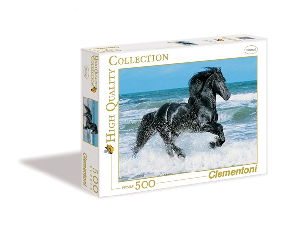 Clementoni (30175) - "Black Horse" - 500 pieces puzzle