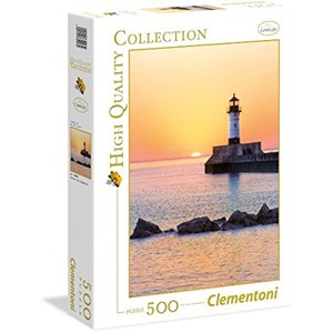 Clementoni (35003) - "Sunset to the Lighthouse" - 500 pieces puzzle