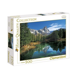 Clementoni (30360) - "The Blue Lake - Matterhorn" - 500 pieces puzzle