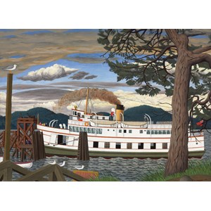 Cobble Hill (51016) - EJ Hughes: "The Car Ferry at Sidney BC" - 1000 pieces puzzle